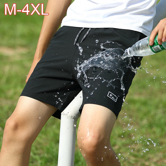 Men Casual Shorts Hot Summer Shorts Homme Polyester Solid Shorts