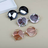 Kids Headwear Accessories Heart Shaped Protection Sunglasses