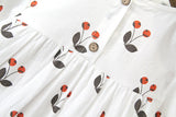 Humor Bear Autumn Cotton Cherry Printed Long Sleeve Princess Dress