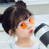 XojoX Sunglasses for Girls Sun Flower Literary Irregular Eyewear