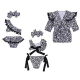 New Fashion Toddler Baby Leopard Print Swimsuit Bikini Sets