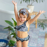 New Fashion Toddler Baby Leopard Print Swimsuit Bikini Sets