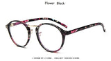 Fashion Transparent round glasses clear frame Women Spectacle myopia glasses