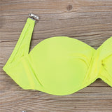 Summer Low Waist Bikini Set Swimwear Sexy Bench Swimsuit