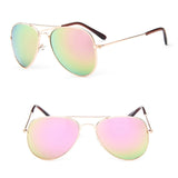Vintage Sunglasses Children Colorful Mirror Glasses Boys/Girls Frame