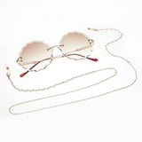 Fashion Reading Glasses Chain for Women Metal Sunglasses Cords Pearl Beaded