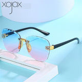 Kids Sunglasses Rimless Sun Glasses UV400 Children Eyeglasses