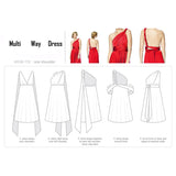 Sexy Long Bridesmaid Multi Way Wrap Convertible Infinity Maxi Dress Hollow Out Bandage Vestidos