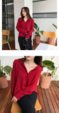 Women's Fashionable Single Breasted Shirt Loose Minimalist Style Tops