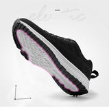 Women Breathable Walking Mesh Lace Up Flat Sneakers Tenis Feminino Vulcanized Shoes