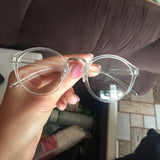 Fashion Transparent round glasses clear frame Women Spectacle myopia glasses