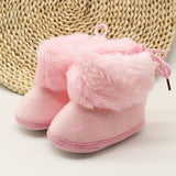Winter Newborn Baby Girls Boots First Walkers Soft Soled Infan Shoes