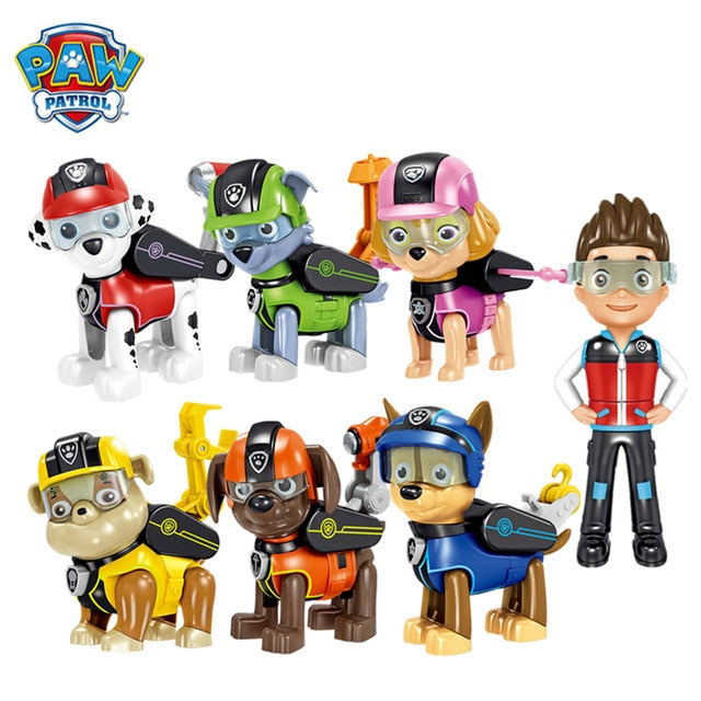 Patrol Dog Tracker With Shield Anime Toys Action Figure dog Kid Toy Pu -  Supply Epic