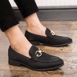 Fashion Design Casual Bling Leather Shoes Men Brand Lazy Footwear Slip On Loafers Driving Shoes