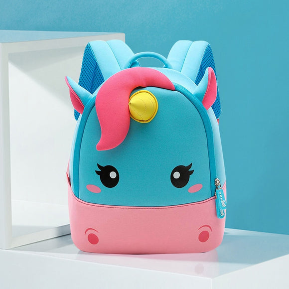 3D Mini Unicorn Cartoon Travel Pre School Bag for Kids 2-8 Years