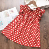 Summer Kid Dress Floral Sweet Party Suits Butterfly Costume Clothing