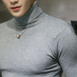 Men's Turtleneck Sweaters Sexy Knitted Pullovers