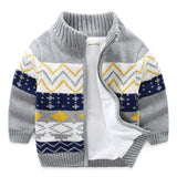 Children Kids Knitted Sweaters for boys Cardigan Thick Jacket