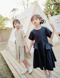 Summer Cotton Dress Kids and Teenager Girls Elegant Dress