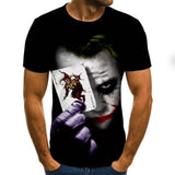 Hot Sale Clown Men Joker Face 3D Printed Terror Fashion T-shirts