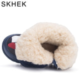 Skhek Winter Boots Waterproof Shoes Fashion Warm Toddler Footwear