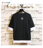 Fashion Half Short Sleeves O NECK Print T-shirt Men's Cotton TOP TEES