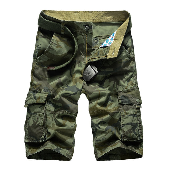 Camouflage Camo Cargo Mens Loose Work Shorts Military Short  Pants