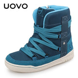 Kids Casual Ankle Boots Uovo Brand Winter High-top Sports Sneakers