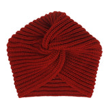 Women Knot Bandanas Fashion Knitting Warm Headscarf Turban Cap