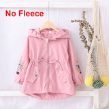 Baby Winter Girls Fur Hooded Trench Coats Warm Clothes Children Winterjas