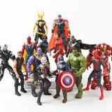 Marvel Avengers Black Panther Action Figures Toys Set Spiderman Iron Man