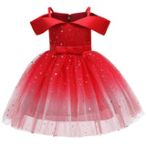 Princess Dress for Baby Girl Flower Elegant Winter Party Dress