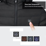 Men Winter Warm Waterproof USB Heating Jacket Thermostat Clothing