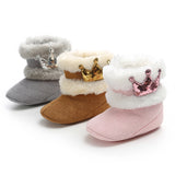 newborn infant winter baby boots warm kids girl snow shoes
