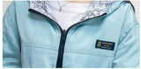 Women Bomber Jacket Pocket Zipper Hooded Two Side Wear Loose Plus Size Windbreaker