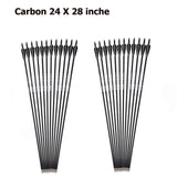 26/28/30/32 inches Spine 500 Carbon/Fiberglass Arrow with Black and White Color