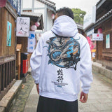 Men Cool Hip Hop Hoodies Japanese Casual Sweatshirts