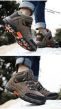 Men Winter Snow Boots Waterproof Leather Sneakers Super Warm Boots