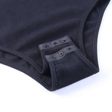 FSDA Button Long Sleeve Sexy Off Shoulder Bodysuits