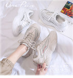 Women Breathable Mesh Casual Shoes Sneaker Lace Up