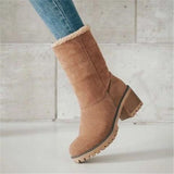 Winter Fur Snow Boots Warm wool booties Ankle Boot