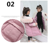 Girl Clothing Thick Parka Fur Hooded Snowsuit Outerwear Coat