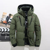 Men High Quality Thick Warm Winter Jacket Hooded Thicken Duck Down