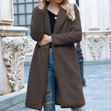 Winter Long Teddy Coat Faux Fur Coat Plus Size Warm