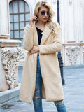 Winter Long Teddy Coat Faux Fur Coat Plus Size Warm