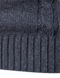 Covrlge Pullover Slim Warm Lapel Jacquard Hedging British Sweater