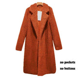 Winter Woman Faux Fur Coat Warm Teddy Jacket