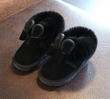 Bunny Bow Ankle Winter Shoes Warm Fur Animal Snow Nina Zapatos Kids Boots