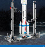 Space Station Saturn V Rocket Building Blocks City Shuttle Figure Toy