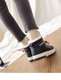 Winter Boots Women Ankle Boots Warm PU Plush Shoes